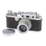 A Leica IIIa Rangefinder Camera,