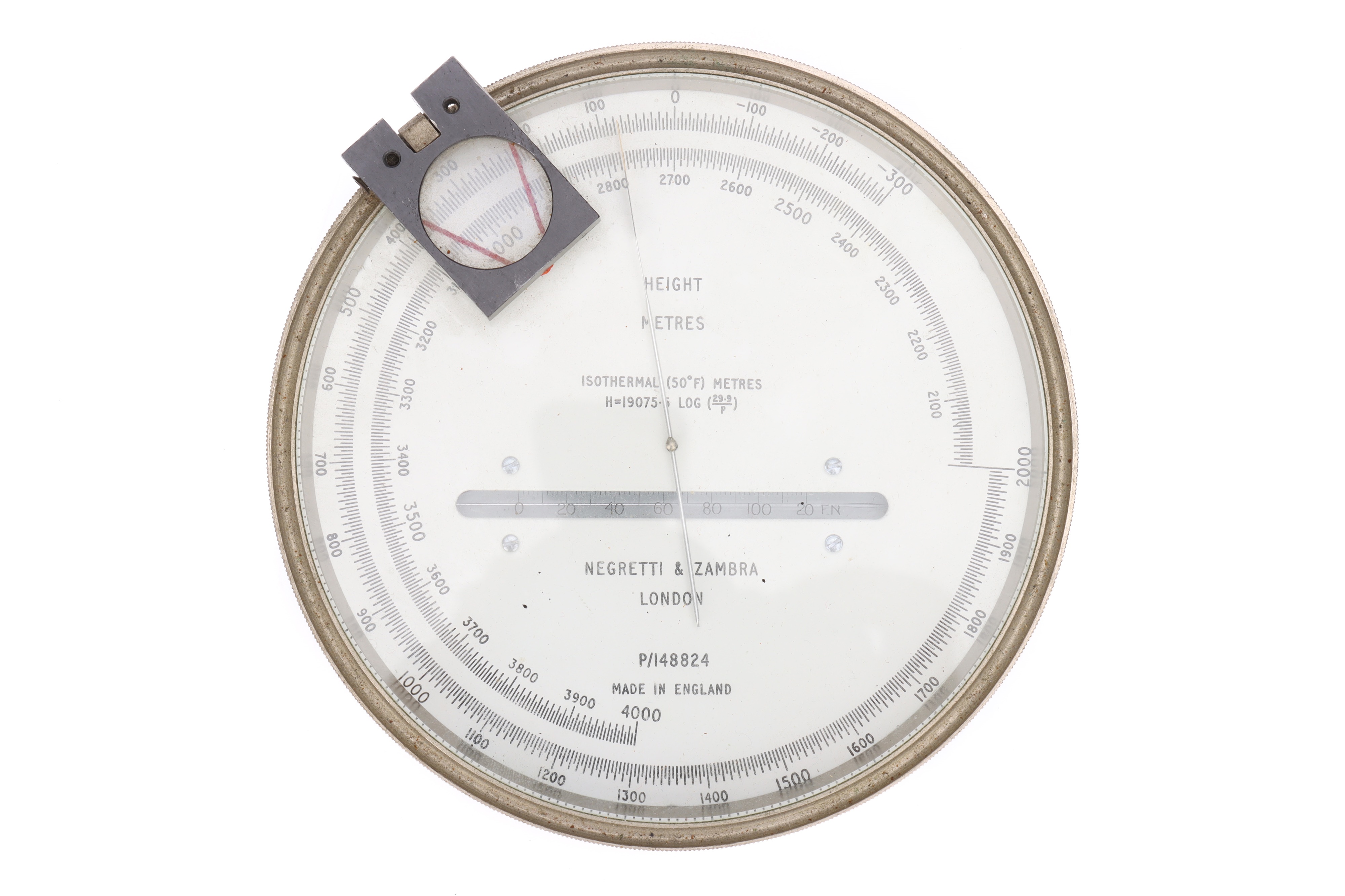 Rare Precision Altimeter P/148824 by Negretti & Zambra c.1950,