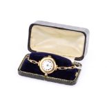 9 ct Gold Trench Style Watch,