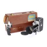 A Bolex Paillard Zoom Reflex P3 8mm Motion Picture Cine Camera,