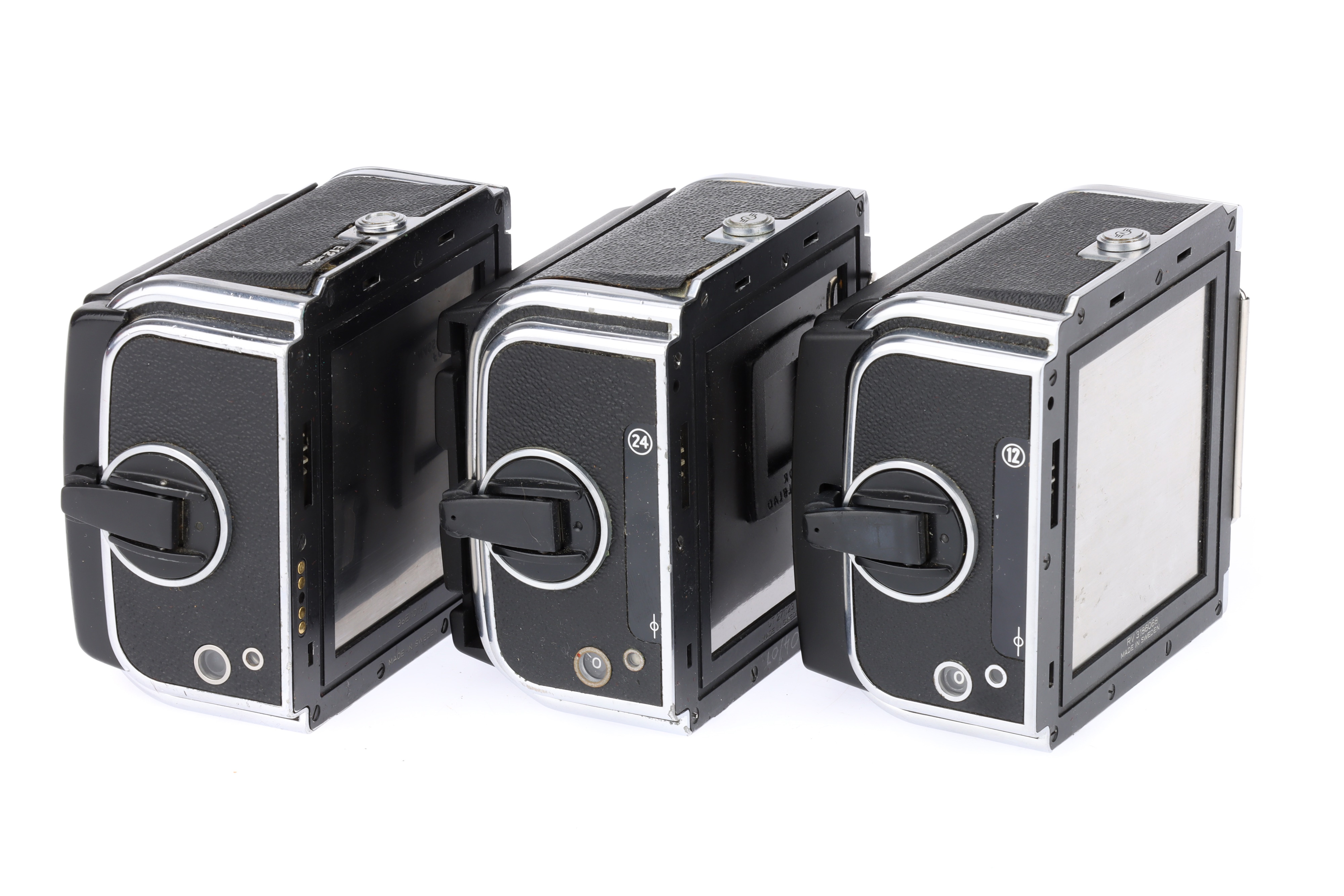 Three Hasselblad Film Camera Backs,