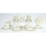 A Tuscan Flower Head Coffee Set,