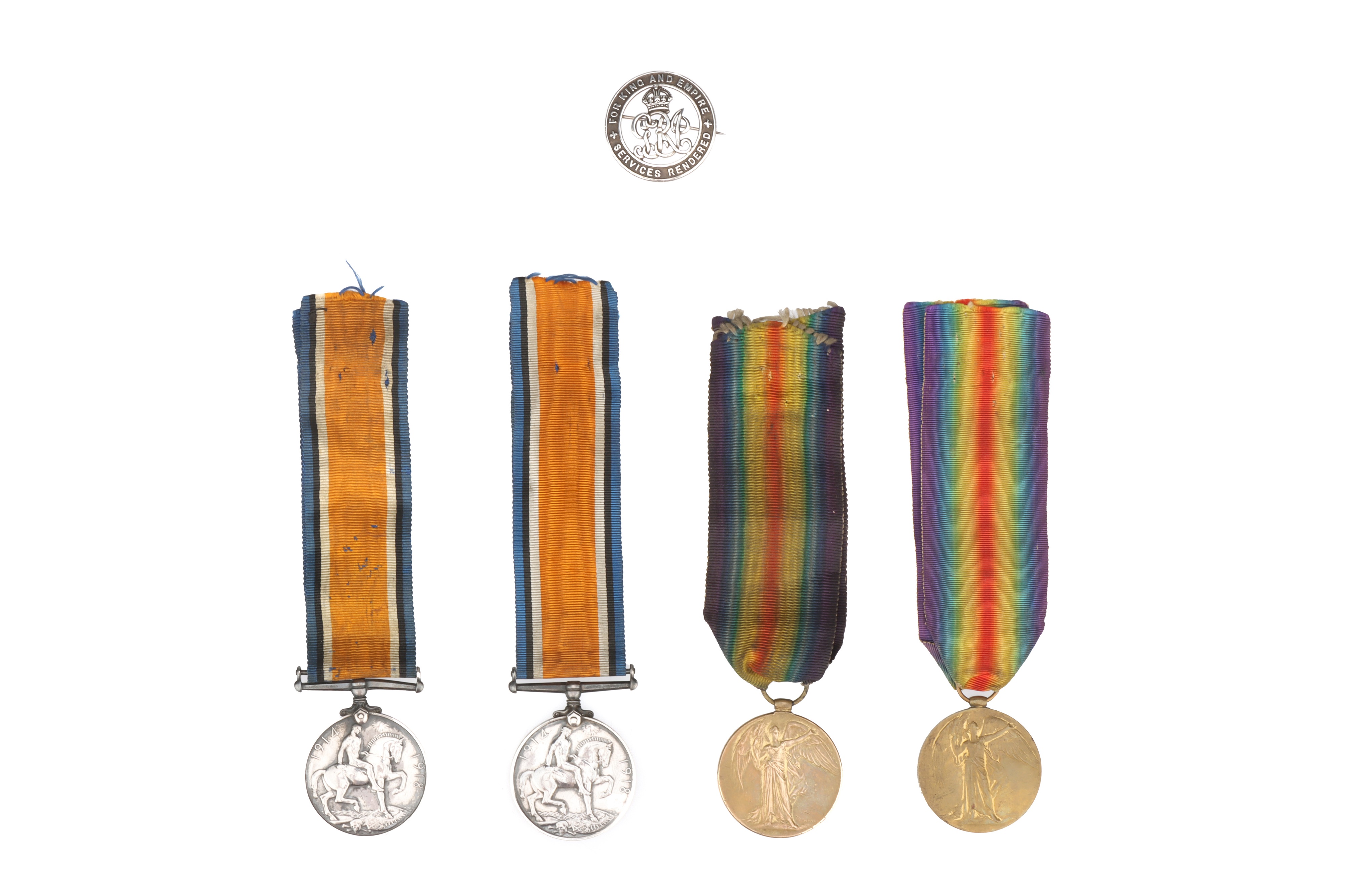 Two Pairs of World War I Medals,