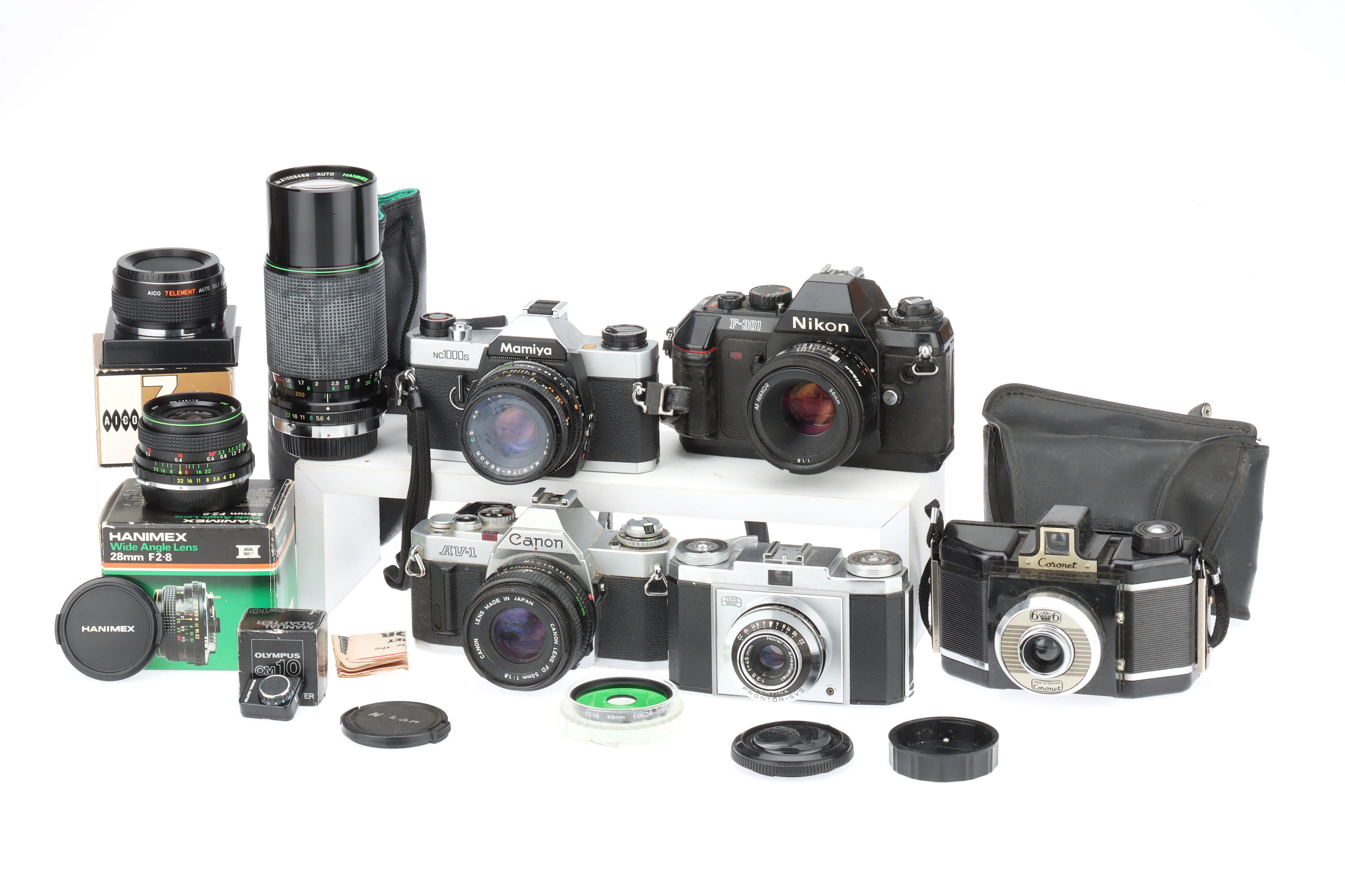 A Selection of 35mm Film Cameras,