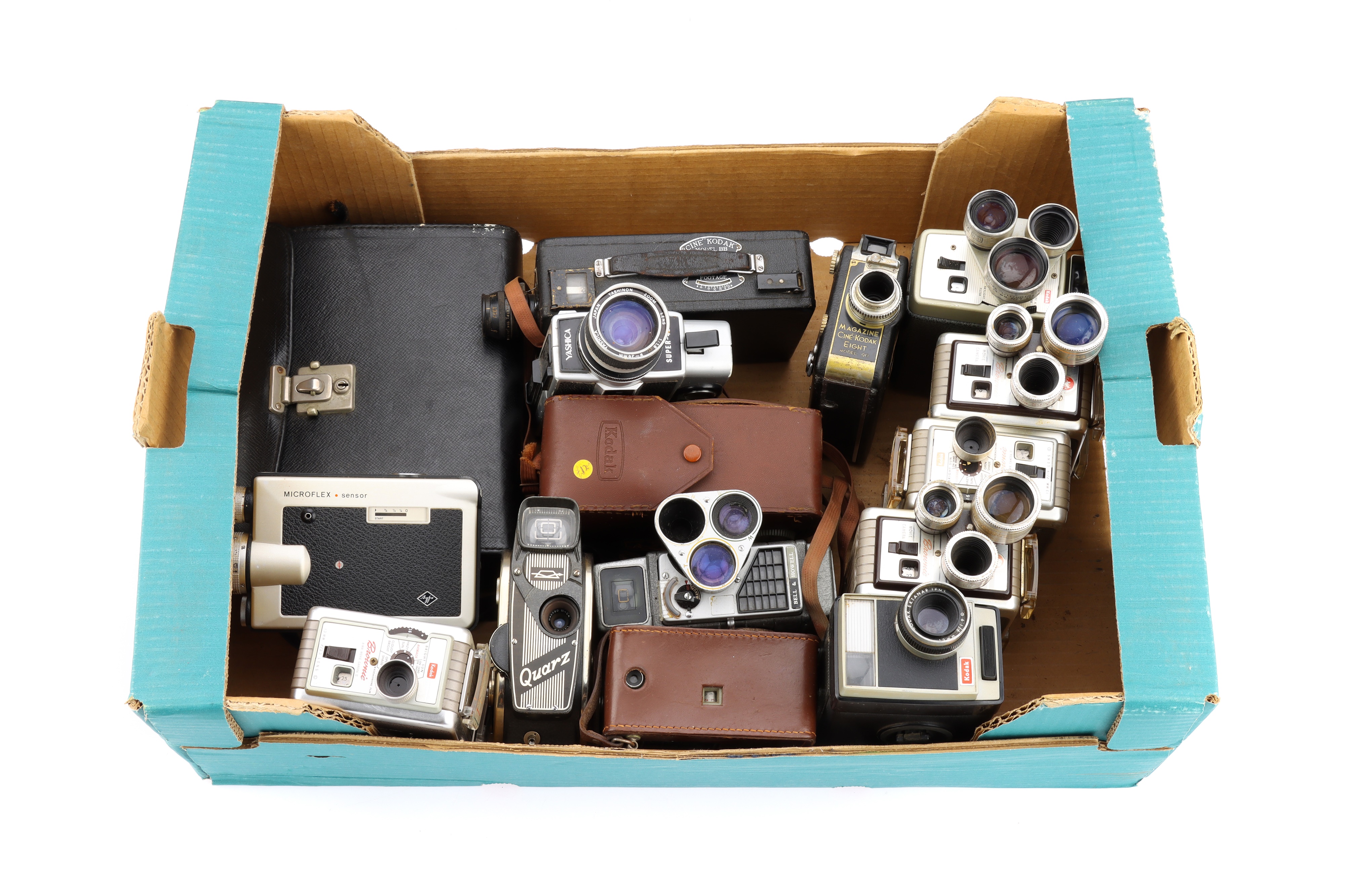 A Collection of Cine Film Movie Cameras