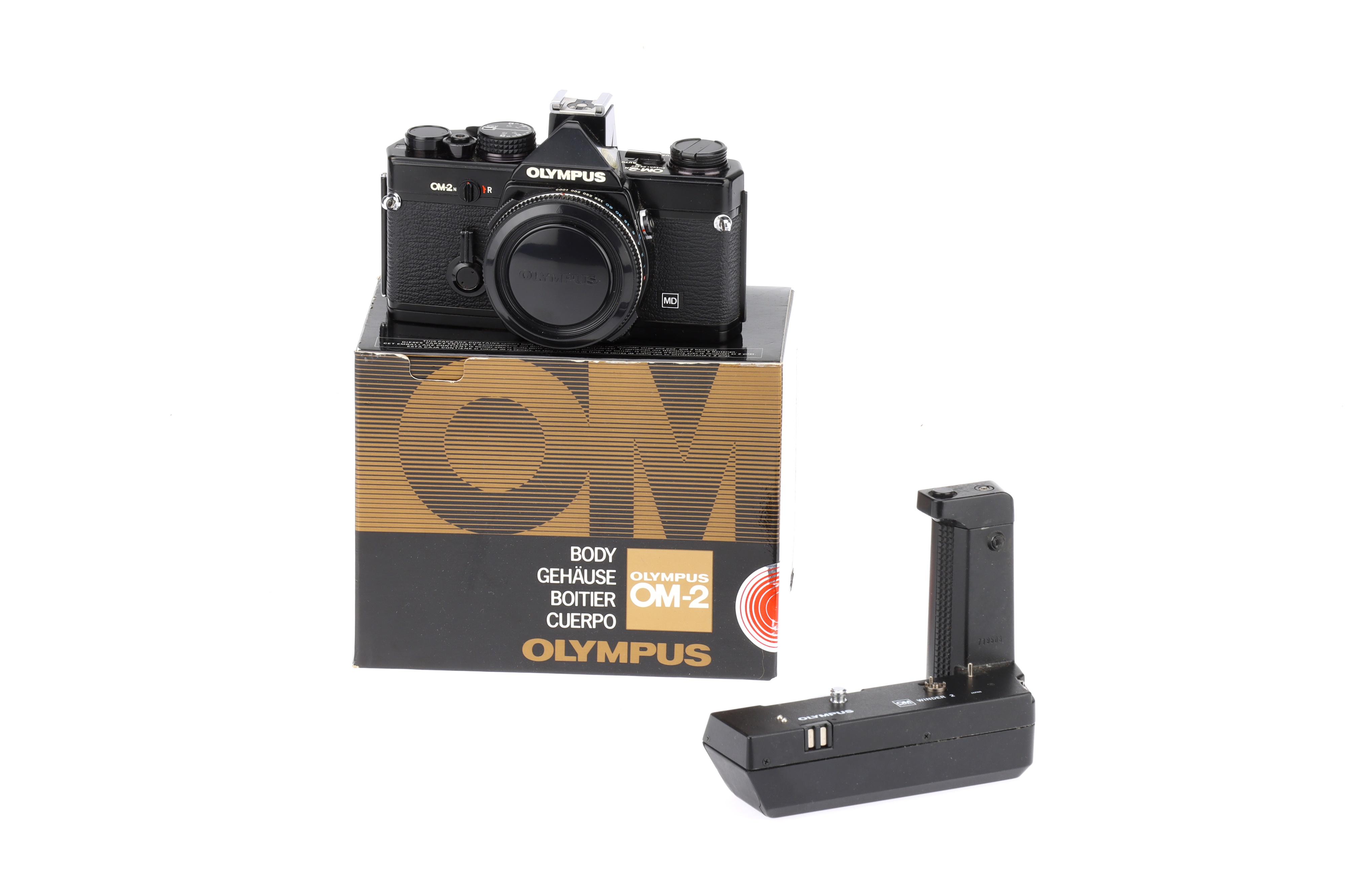 An Olympus OM-2n SLR Body