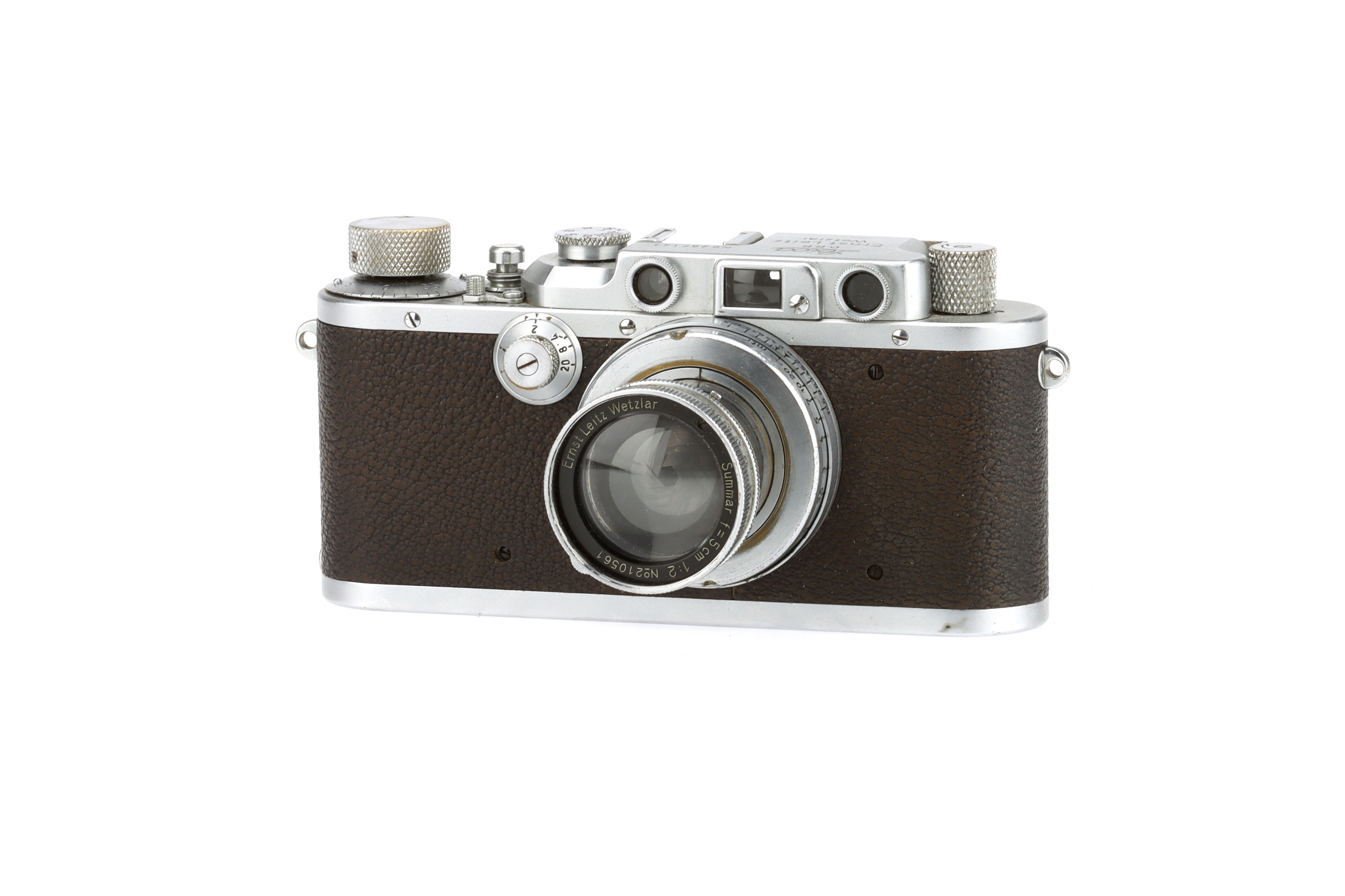 A Leitz Leica IIIa 35mm Rangefinder Camera, - Bild 2 aus 6