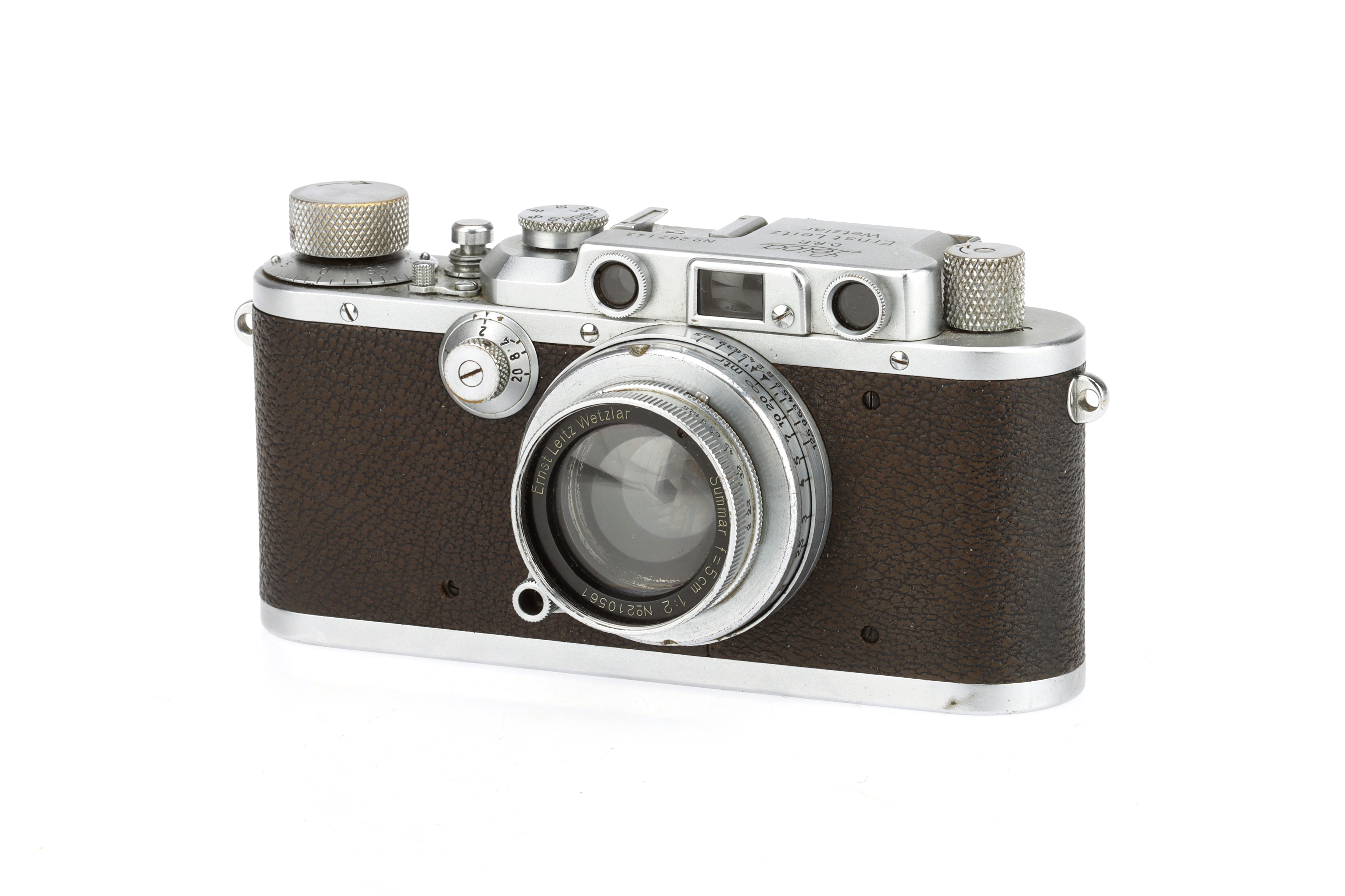 A Leitz Leica IIIa 35mm Rangefinder Camera, - Bild 3 aus 6