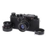 A Leica IIIc Sharkskin Rangefinder Camera Outfit,