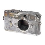 A Fire Damaged Leica M4 Rangefinder Body,