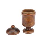 An 18th Century Apothecary's Treen Cup and Cover