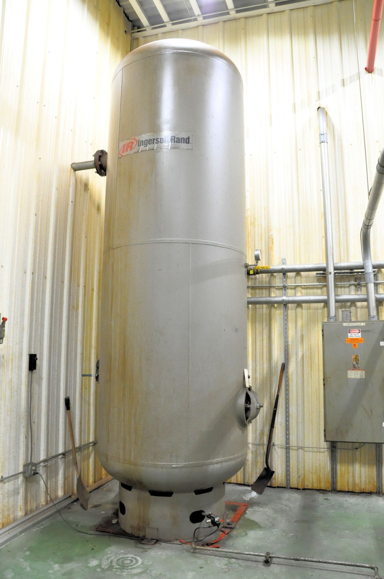 Ingersoll-Rand Vertical Air Receiving Tank, (Air Compressor Room (E-10)