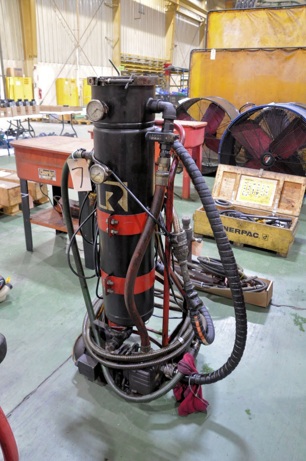 Electric Fluids Pump Filtration System Mounted on 2-Wheel Cart, (E-3)