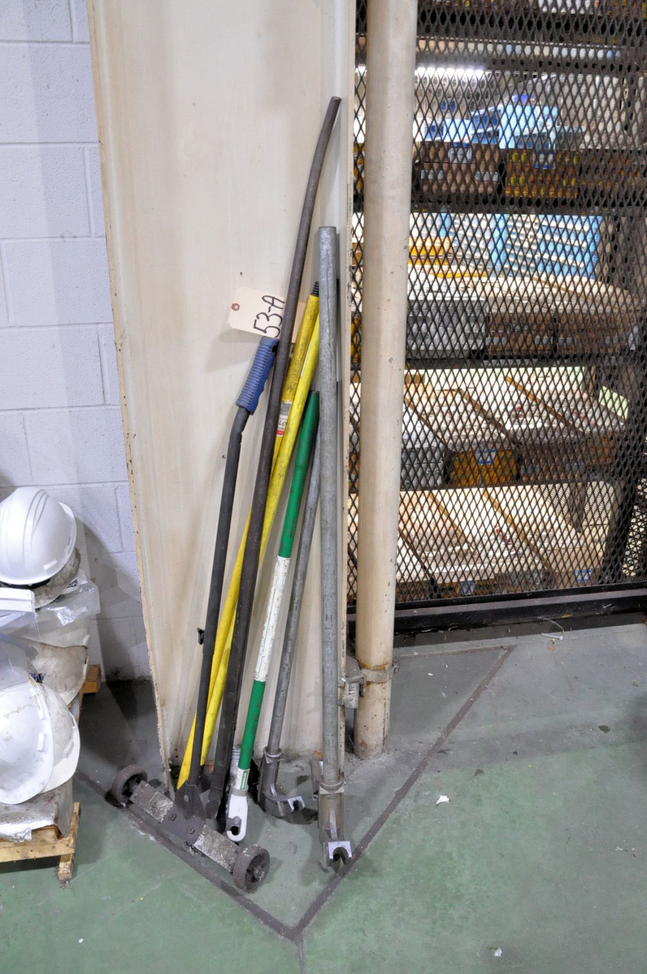 Lot-Conduit Bender Tools, Pry Bar and Small Rolling Floor Magnet, (E-3)
