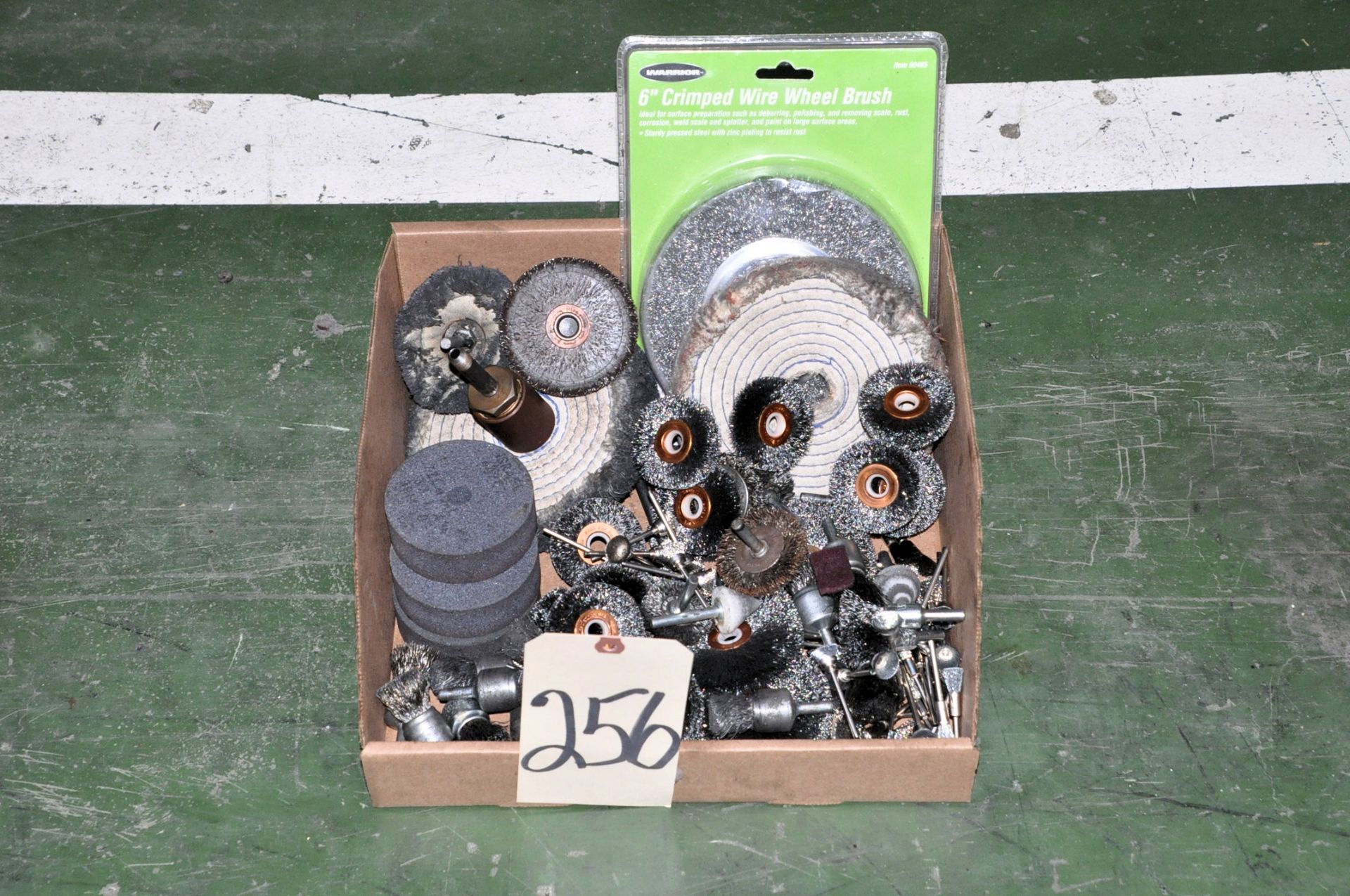 Lot-Wire Wheels, Sanding, and Buffing Wheels in (2) Boxes, (E-3)
