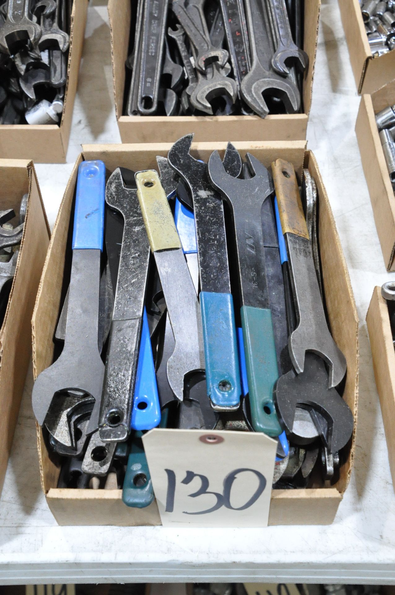 Lot-Flat Machine Wrenches in (1) Box, (E-3)