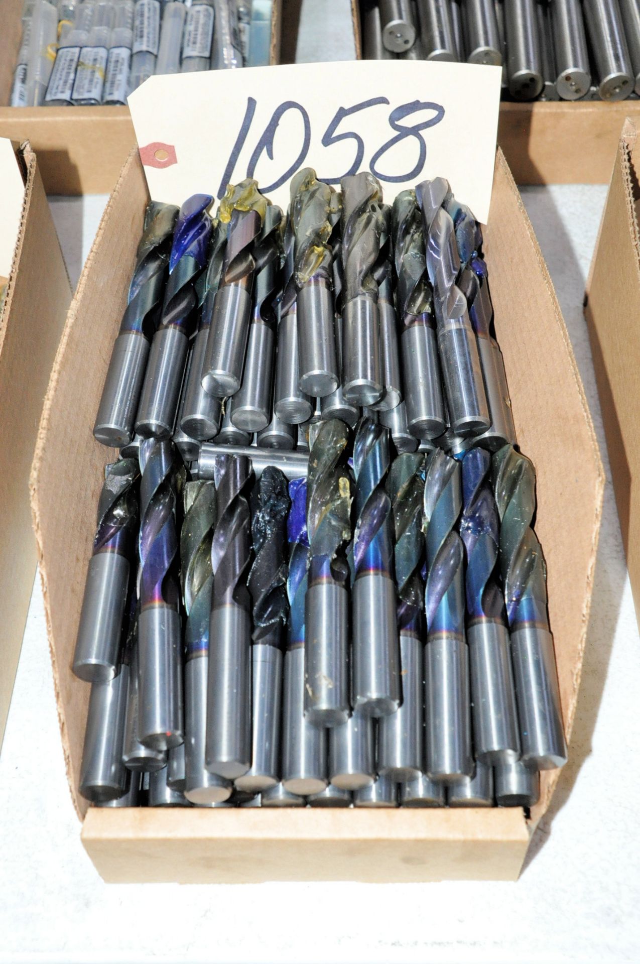 Lot-Regrind Carbide Straight Shank Drills in (1) Box, (E-3)