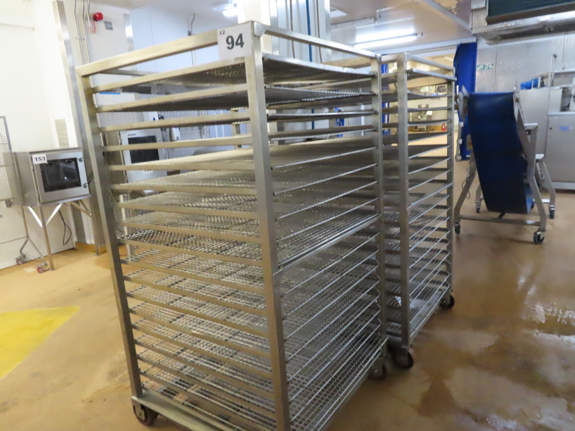 TROLLEYS WITH TRAYS.