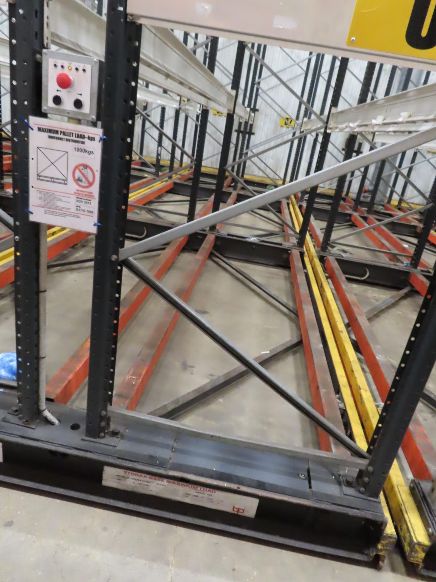 7 X STORAX MOTORISED PALLET RACKING. - Image 7 of 10