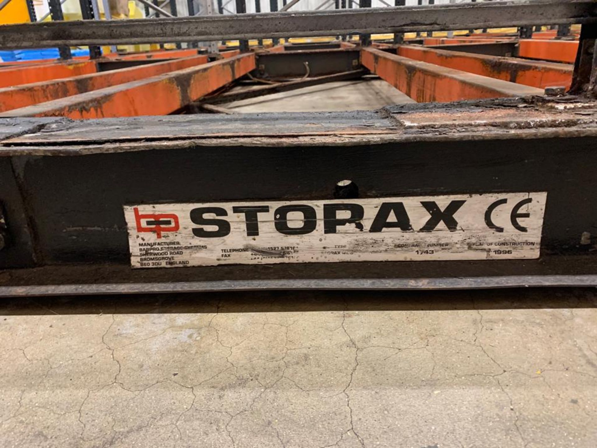 7 X STORAX MOTORISED PALLET RACKING. - Image 8 of 10