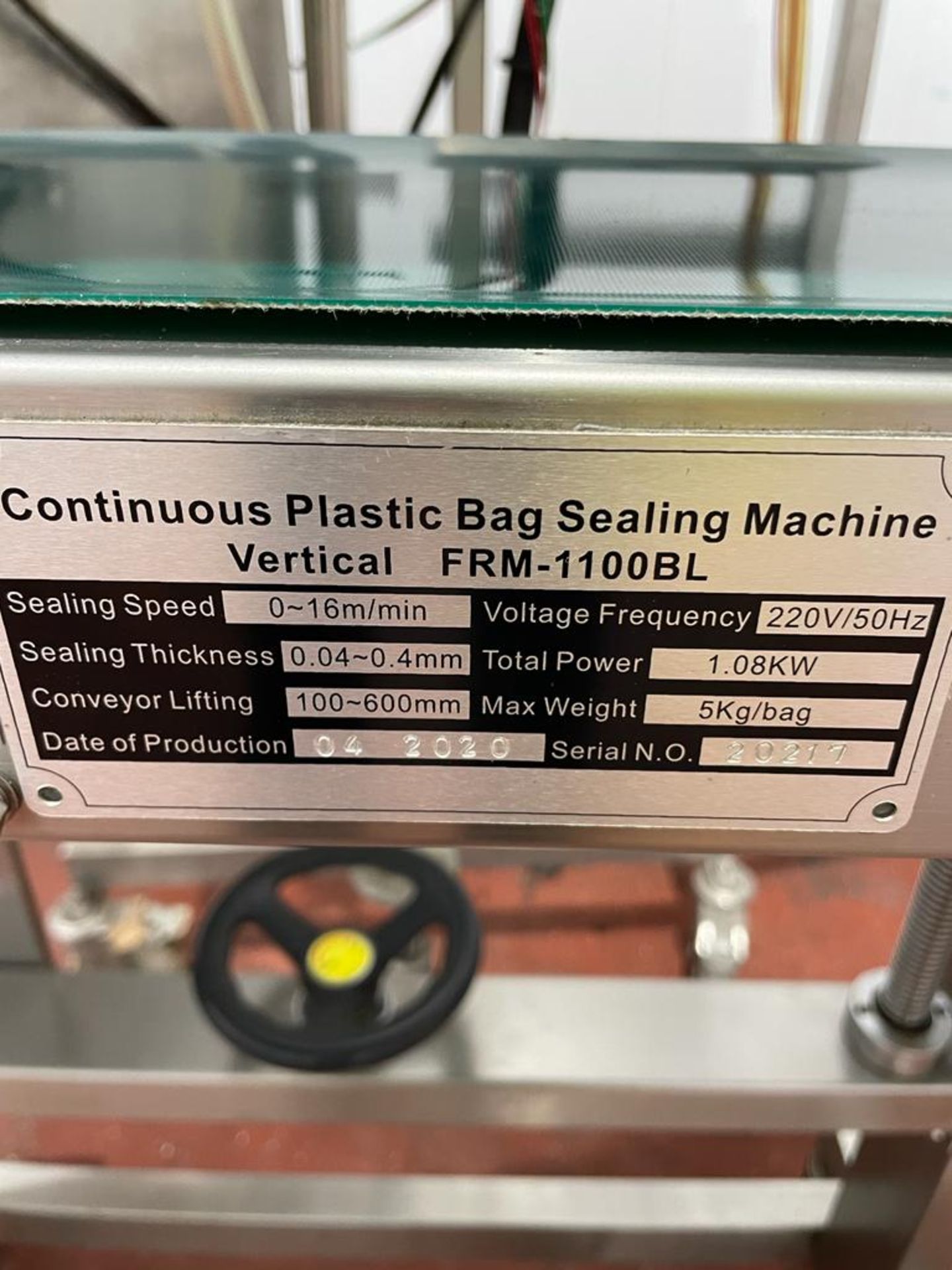 CONTINUOUS BAG SEALER - Image 3 of 5
