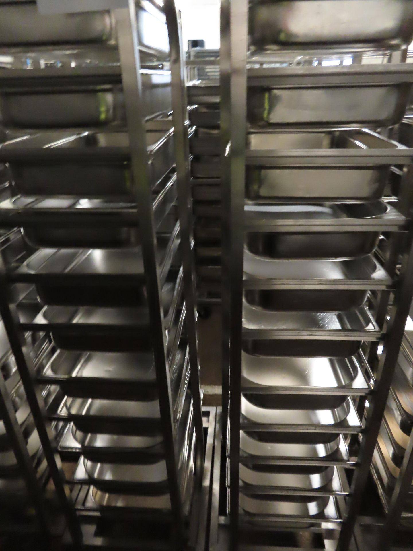 2 X TROLLEYS WITH TRAYS.With 11 trays per trolley - Image 2 of 2