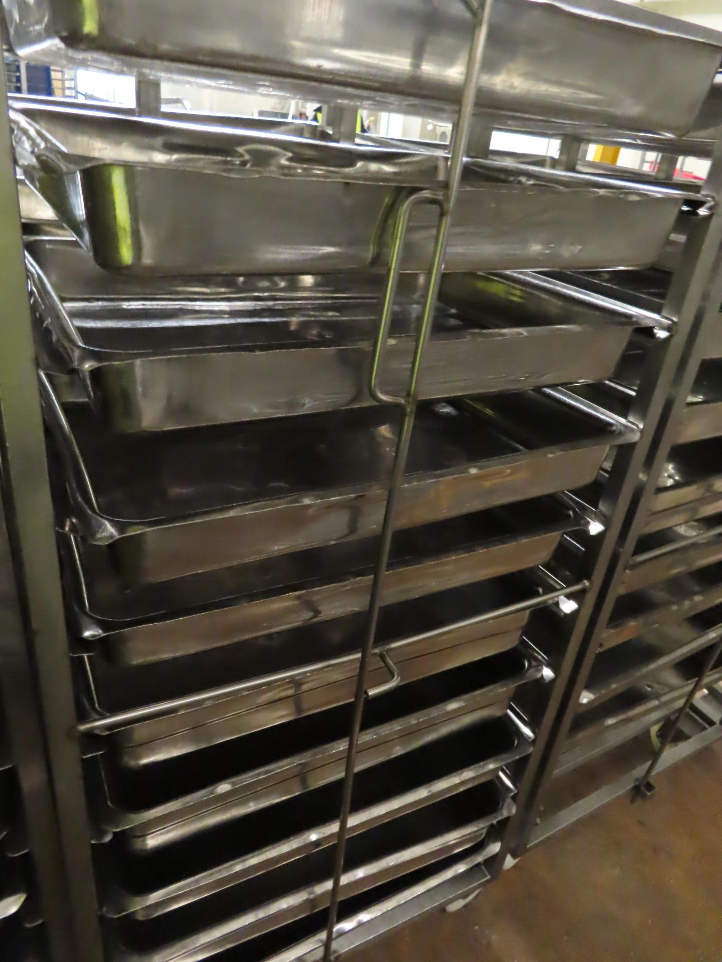 3 X DOUBLE TROLLEYS WITH 45 TRAYS. - Image 2 of 3