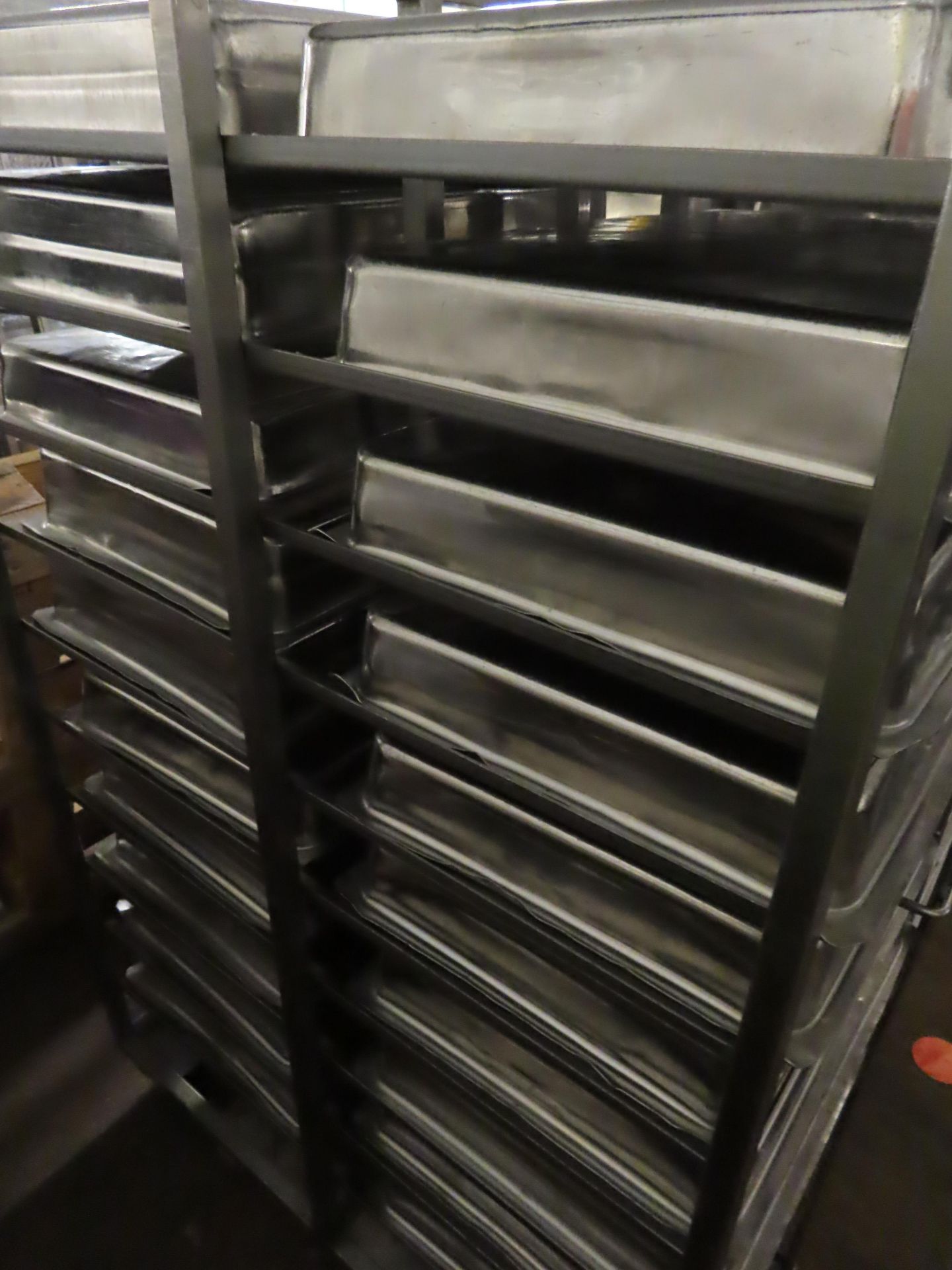 3 X S/s DOUBLE TROLLEYS WITH 60 TRAYS. - Image 3 of 4