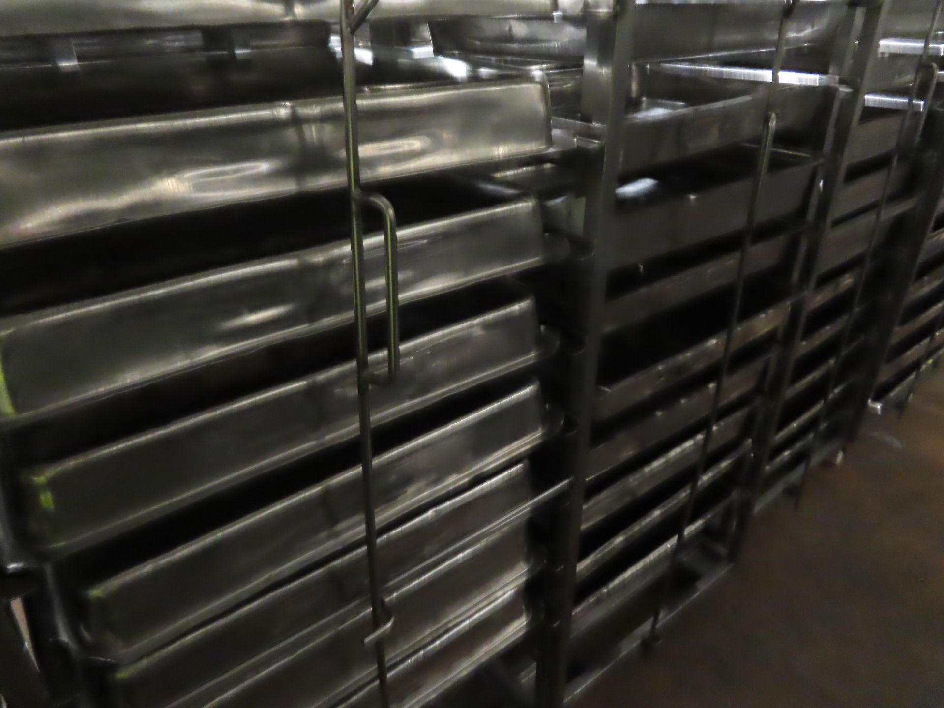 3 X S/s DOUBLE TROLLEYS WITH 60 TRAYS. - Image 3 of 3