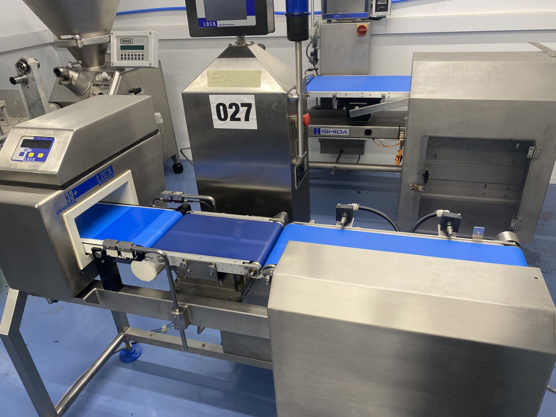 LOCK METAL DETECTOR/CHECKWEIGHER COMBI UNIT.