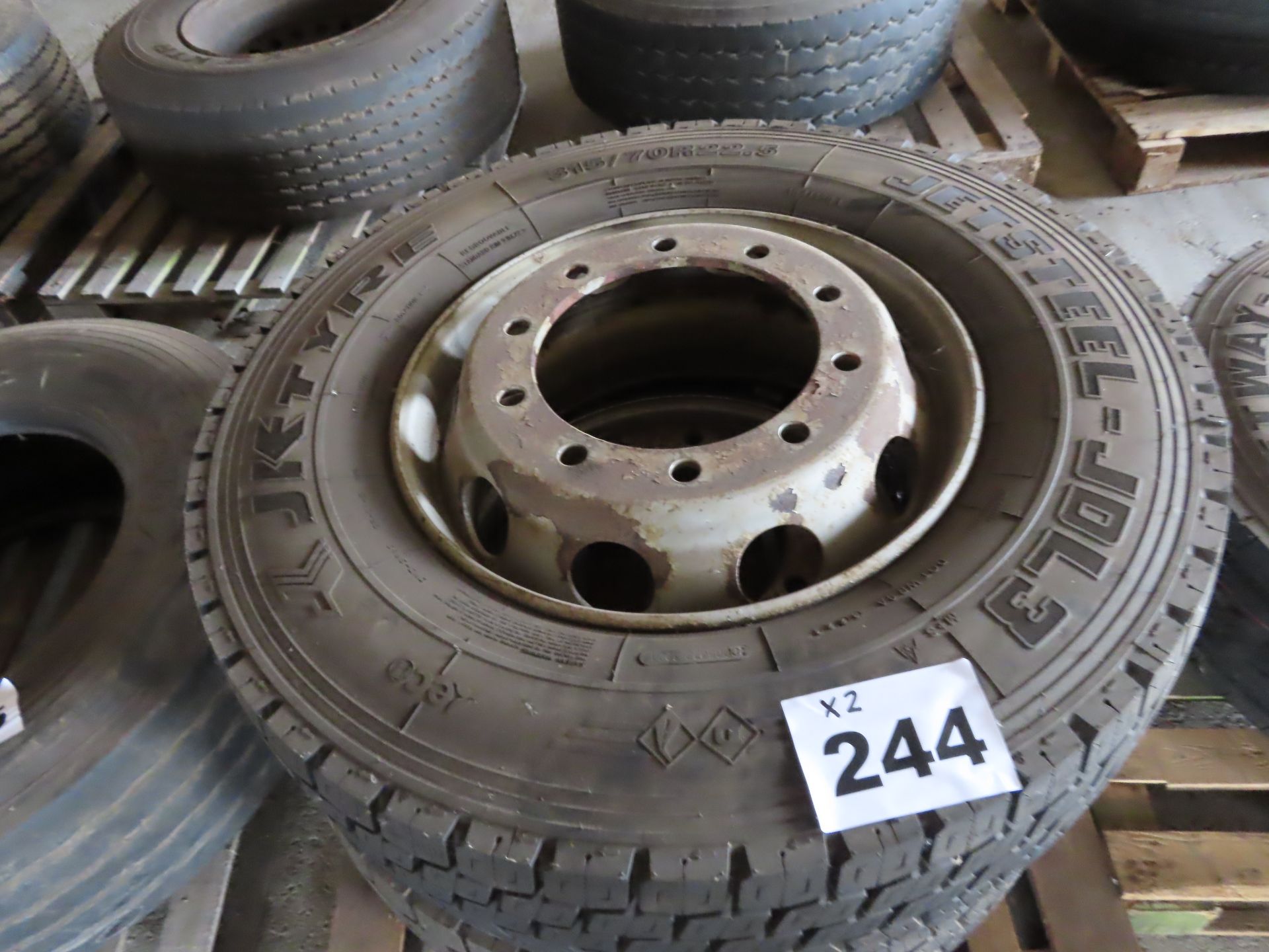 2 X JET STEELS -JDL3 TYRES WITH WHEELS. - Image 2 of 2