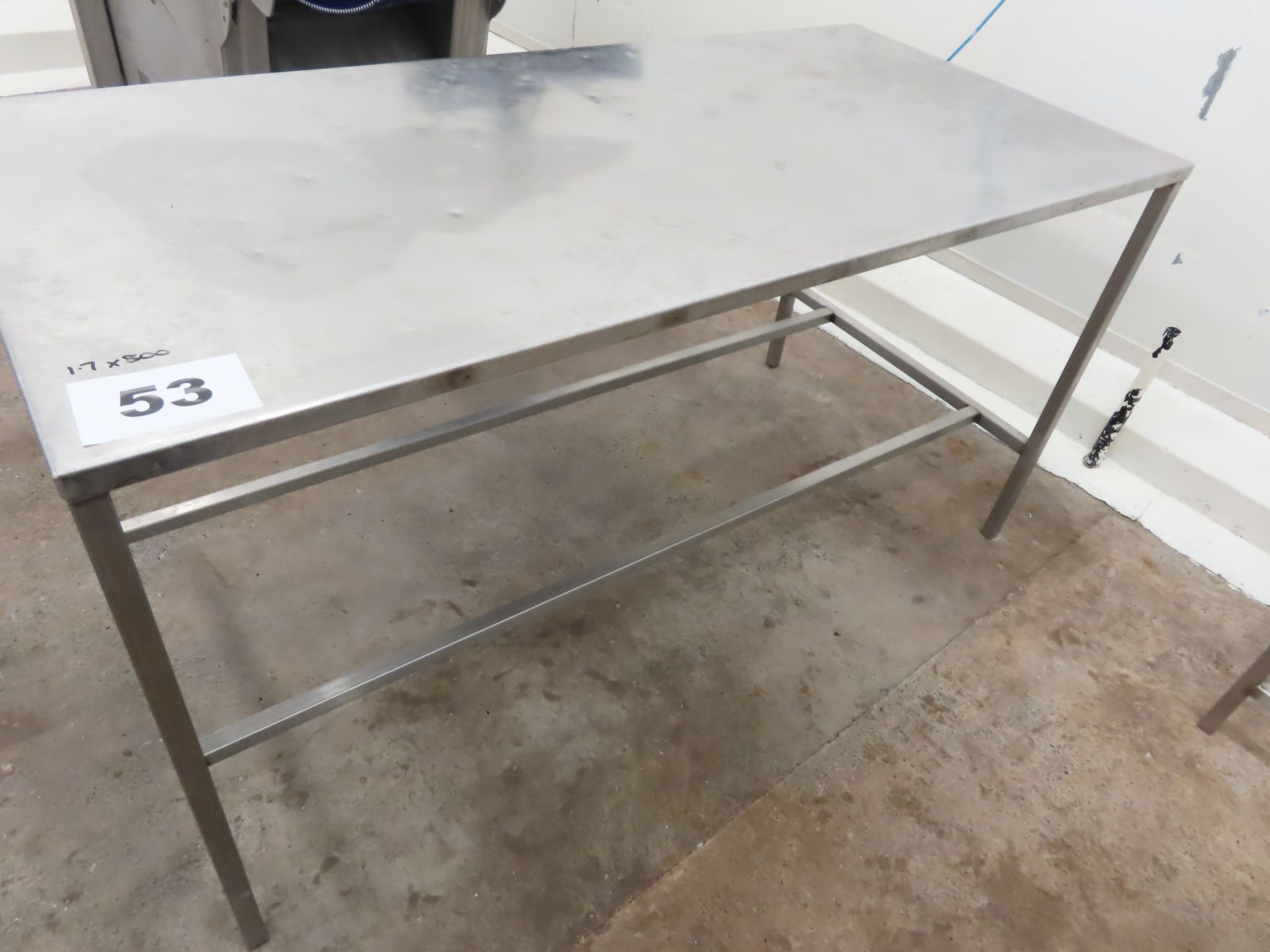 STAINLESS STEEL TABLE. - Image 2 of 2