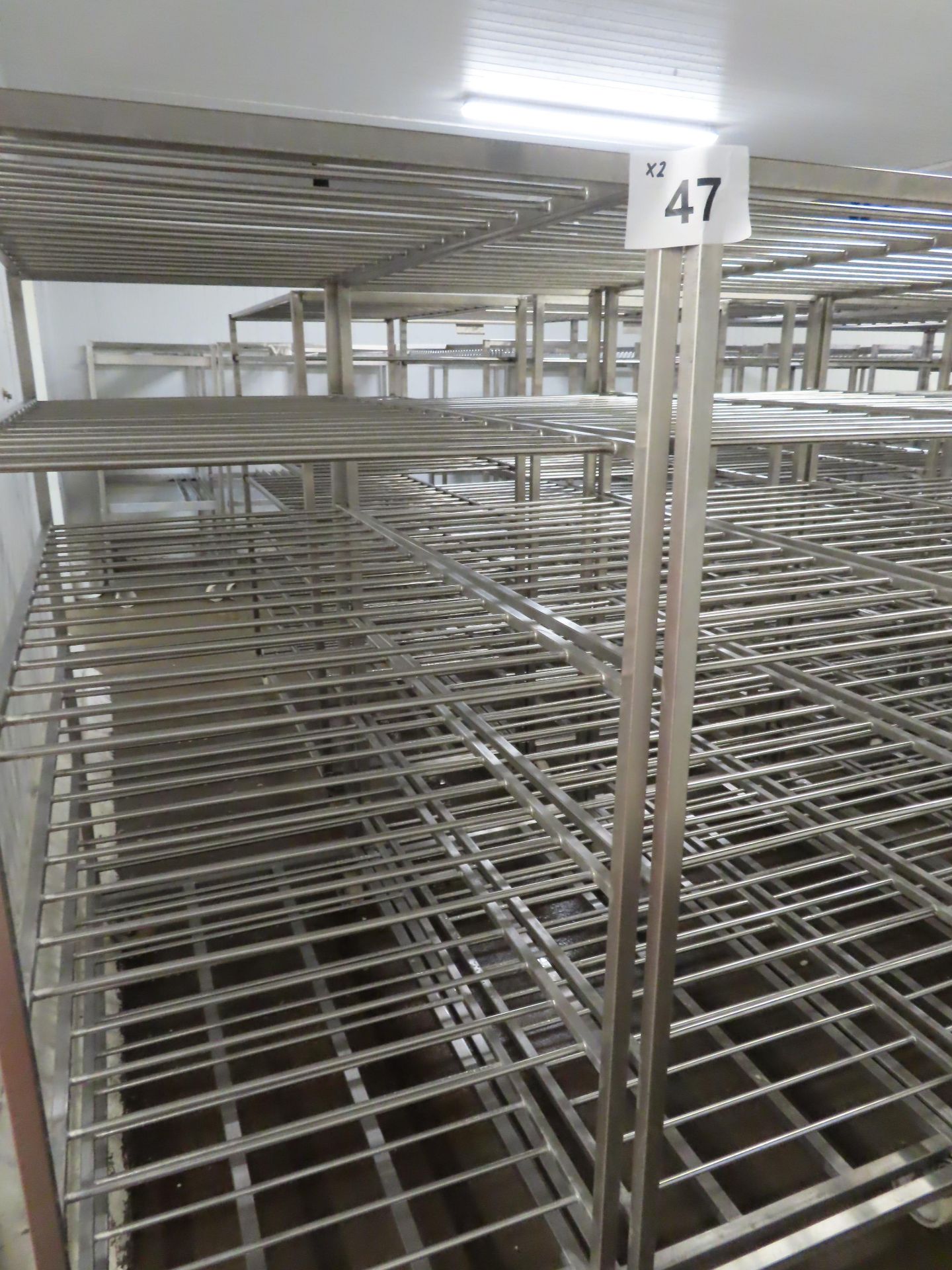 2 X S/S RACKS WITH 5-SHELVES. - Image 2 of 2