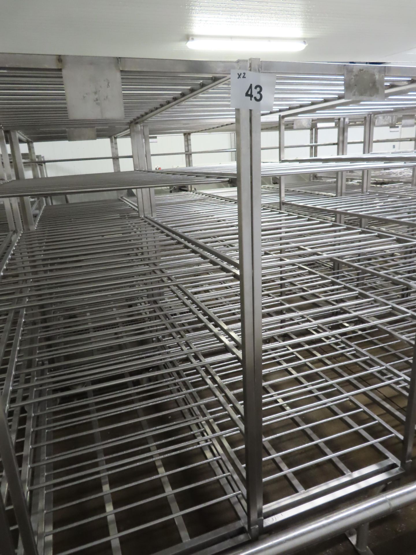 2 X S/S RACKS WITH 5-SHELVES. - Image 2 of 2