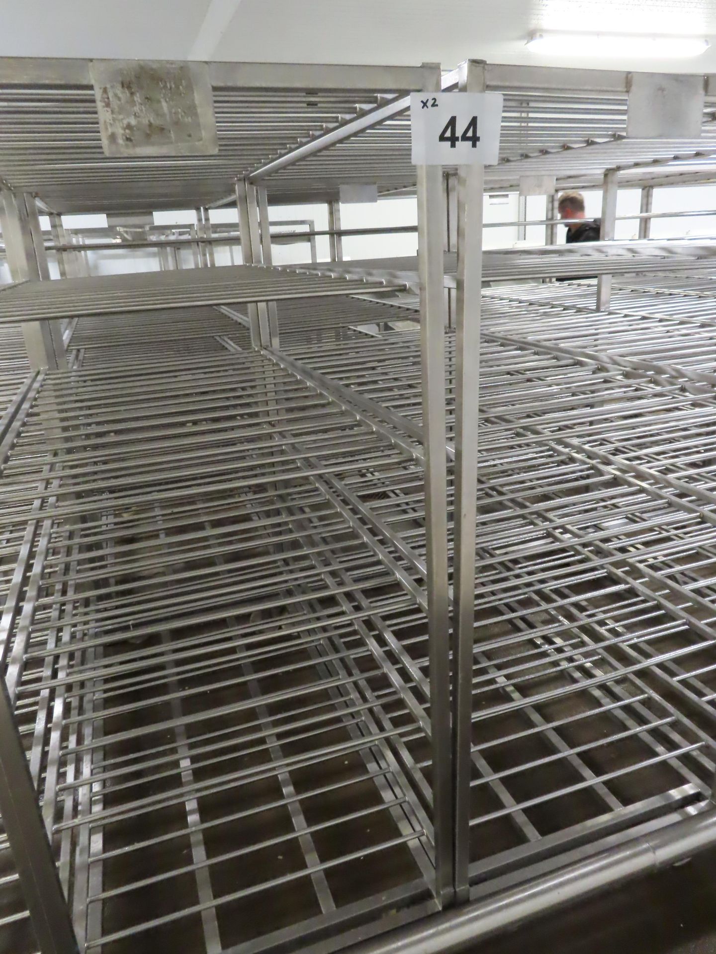2 X S/S RACKS WITH 5-SHELVES. - Image 2 of 2