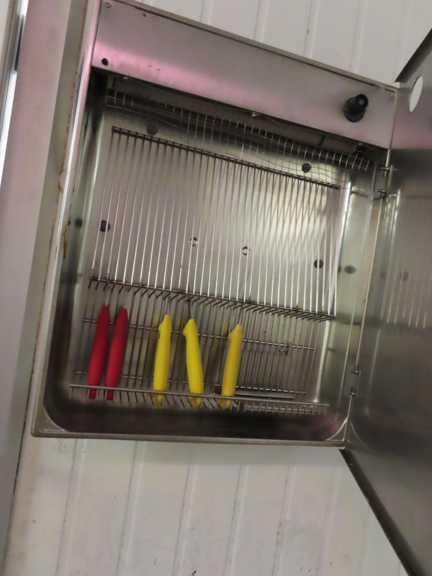 KNIFE STERILISING CABINET. - Image 2 of 2