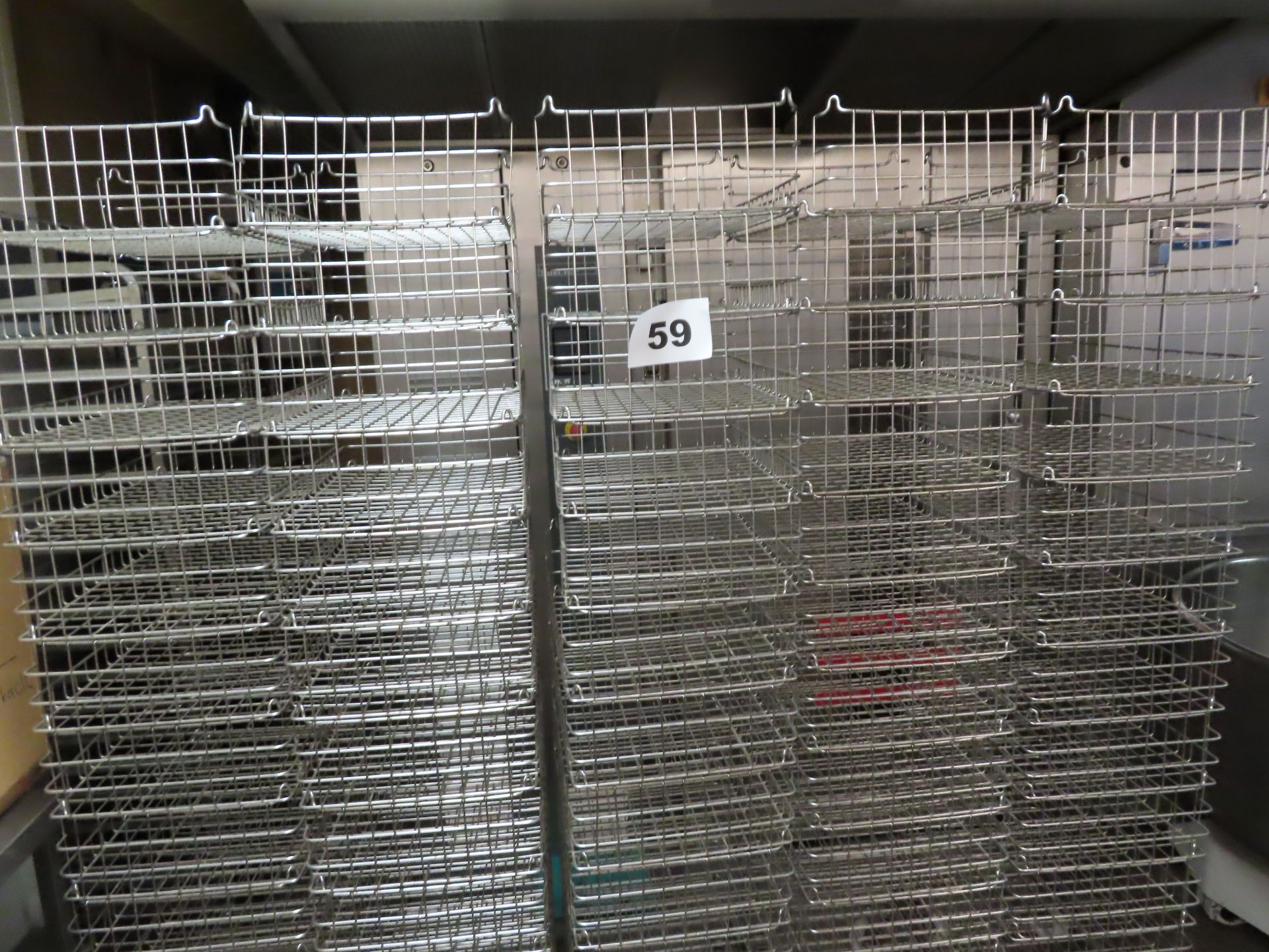 5 X DOLLIES CONTAINING 12 WIRE BASKETS PER DOLLY. TOTAL 60 TRAYS. - Image 2 of 3