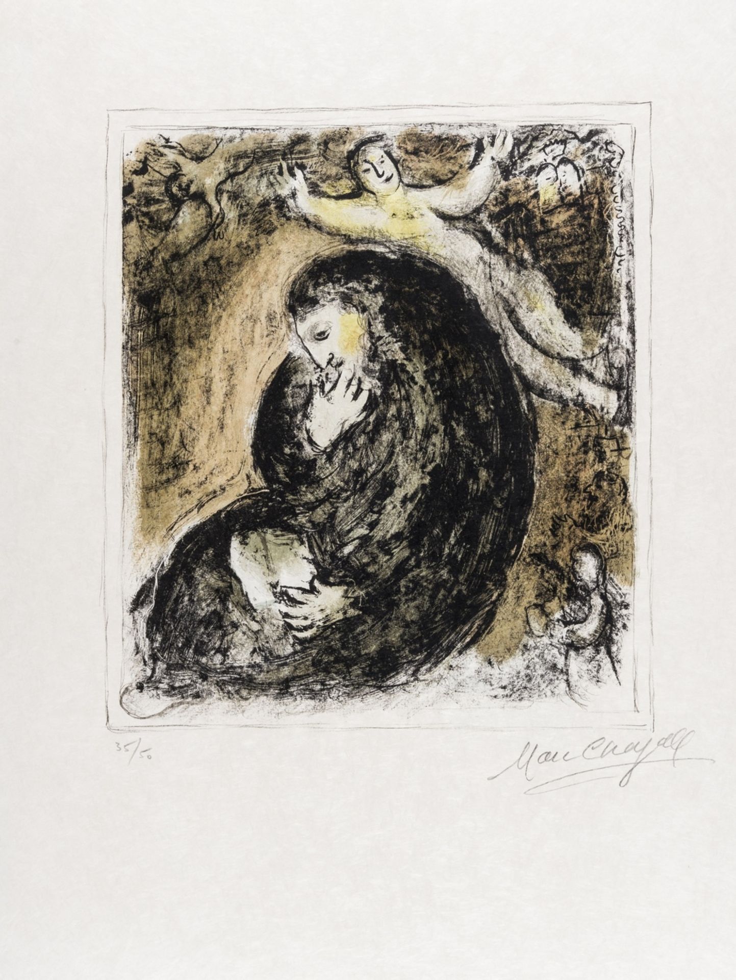 Marc Chagall (1887-1985) The Prophet and the Angel (Mourlot 942)