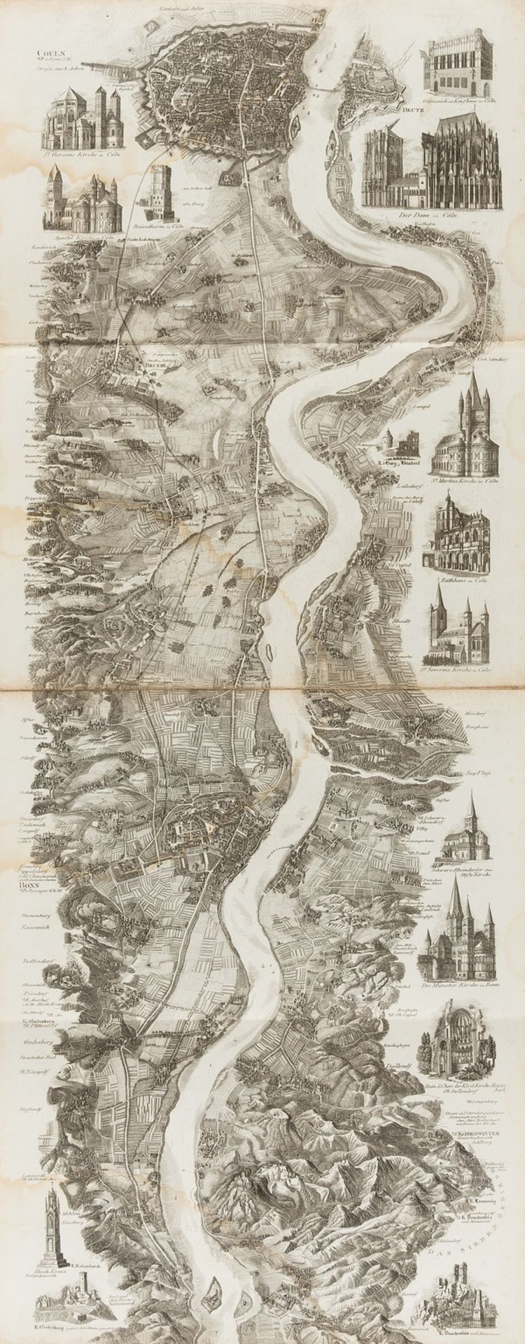 Germany.- Delkeskamp (Friedrich Wilhelm) Neues Panorama des Rheins, Frankfurt am Main, 1850; and 2 …