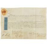 George II (King) Commission appointing Wenman Nutt an ensign in the regiment of foot commanded by …