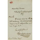 Dickens (Charles) Autograph Letter signed to Samuel Palmer, 1846, "If you can spare me the little …