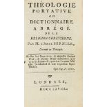 Atheism with false London imprint.- [Holbach (Paul Thiry, Baron d')] Théologie portative ou …