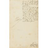 Frederick II (The Great) Agreement to a request regarding a fountain, D.s. "Guht/Frederich" & …