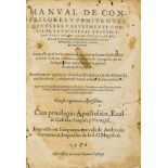 Spanish.- Azpilcueta Navarro (Martin de) Manual de Confessores y Penitentes, 2 vol. in 1, …