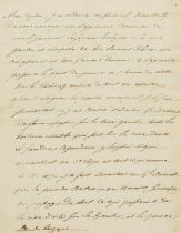 Napoléon I. Letter signed to the Marshal of the Empire Nicolas Oudinot, Duke of Reggio, in French, …