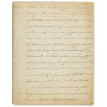 Australia.- [Account of the Third Fleet to Australia], manuscript, unbound, watermarked Strasburg …