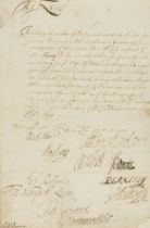 Charles II's Privy Council.- Privy Council Letter signed to Lord Seymour, 1666, informing him that …