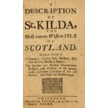 Scotland.- [Buchan (Alexander)] A Description of St. Kilda, the most remote Western Isle of …