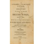 Wine.- Davies (John) The Innkeeper and Butler's Guide, or a Directory in the Making and Managing …