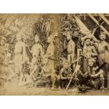 Burma.- Anonymous (probably late 19th century) Two photographs of Nagaland Headhunters, [c. 1880 …